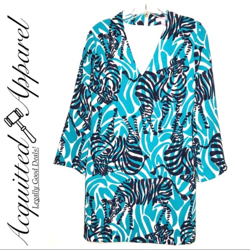 Lilly Pulitzer Devina I’m Game Zebra Print Dress